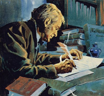 Vele jaren later schreef Darwin zijn boek De oorsprong der soorten door English School