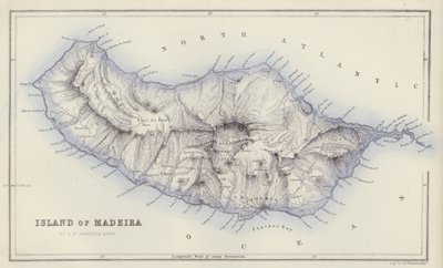 Kaart: Eiland Madeira, door G H Swanston, Edinburgh door English School