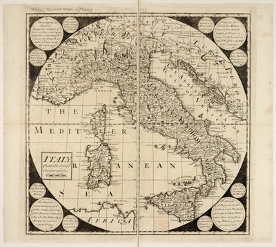 Kaart van Italië door English School