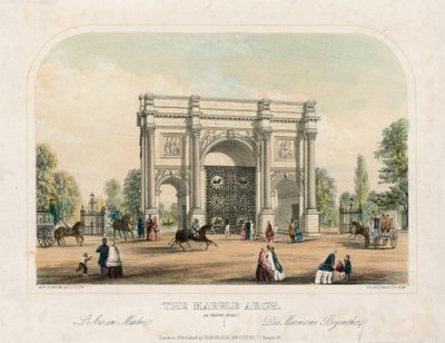 Marble Arch, Oxford Street, Londen door English School