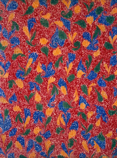 Marmeren schutblad, 1950s door English School