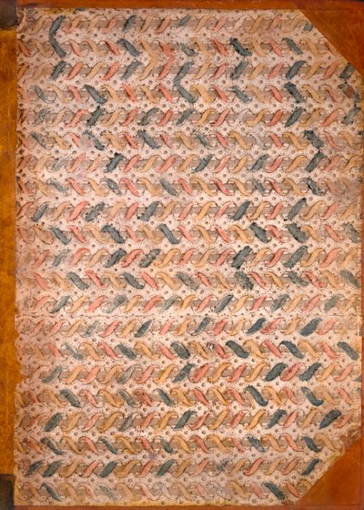 Marmeren schutblad, jaren 1950 door English School