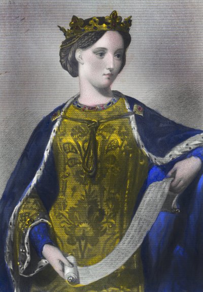 Margaretha van Frankrijk, koningin van Eduard I, gedrukt door Henry G. Bohn, Londen, 1856 door English School