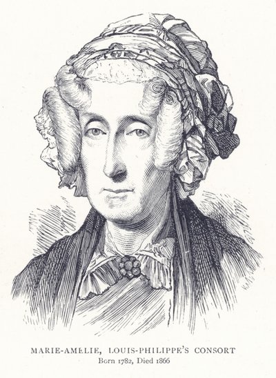Marie-Amelie, echtgenote van Louis-Philippe door English School