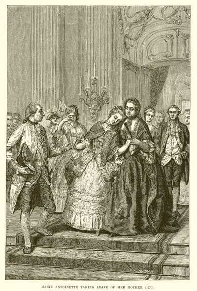 Marie Antoinette neemt afscheid van haar moeder door English School