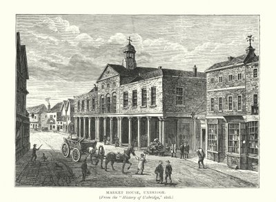 Market House, Uxbridge (gravure) door English School