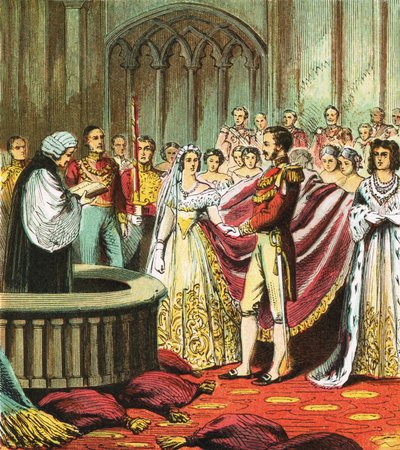Huwelijk van Koningin Victoria door English School