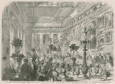 Huwelijk van Sir Robert Peel en Lady Emily Hay door English School
