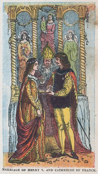 Huwelijk van koning Hendrik V en Catharina van Frankrijk door English School