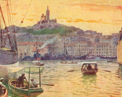 Marseille vanaf de haven door English School