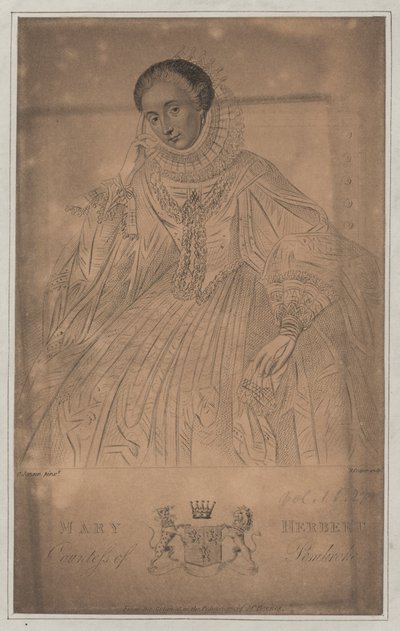 Mary Herbert, gravin van Pembroke door English School