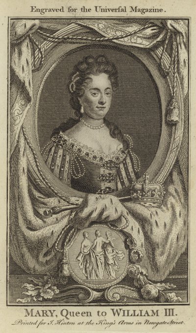 Mary, Koningin van Willem III door English School