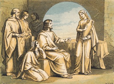 Maria aan de voeten van Jezus door English School