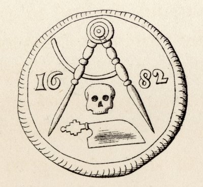 Vrijmetselaarszegel van de Timmerlieden van Maastricht, gedateerd 1682, uit 