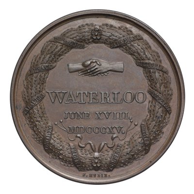 Medaille ter herdenking van de Slag bij Waterloo door English School