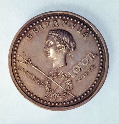 Medaille ter herdenking van de Britse verovering van Quebec door English School