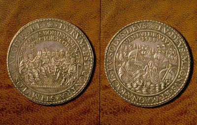 Medaille ter herdenking van de nederlaag van de Spaanse Armada, 1588 door English School