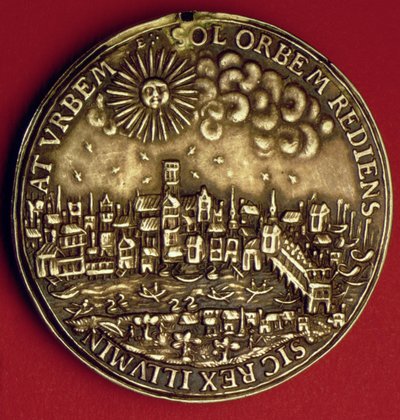 Medaille ter herdenking van de terugkeer van Karel I naar de stad Londen na de Schotse kroning, 1633 door English School