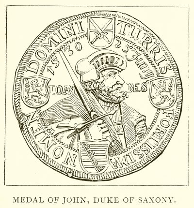 Medaille van Johan, hertog van Saksen door English School