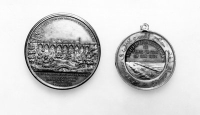 Medaille ter herdenking van de opening van de Liverpool en Manchester Railway, 1830 door English School