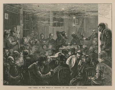 Bijeenkomst van de Londense republikeinen door English School