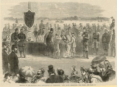 Bijeenkomst van de Nationale Schietvereniging in Wimbledon door English School