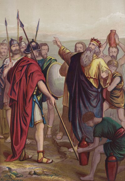 Melchizedek zegent Abram door English School