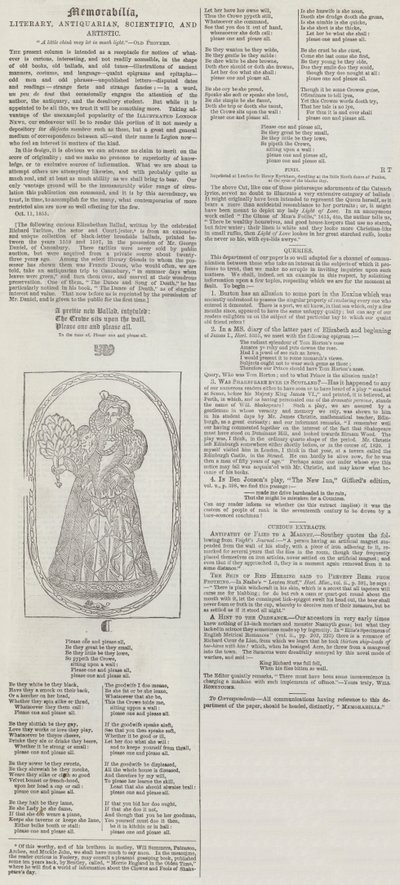 Memorabilia, Literair, Antiquarisch, Wetenschappelijk en Artistiek (gravure) door English School