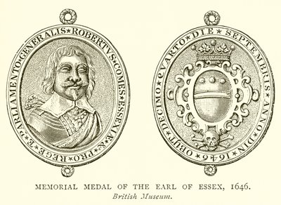 Herdenkingsmedaille van de Graaf van Essex, 1646 door English School