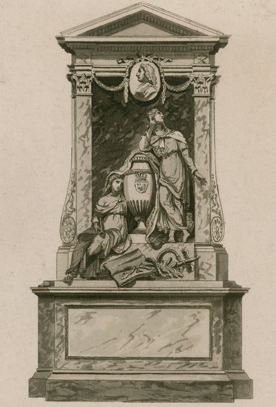 Gedenkteken voor William Pulteney, Graaf van Bath, Westminster Abbey, Londen door English School