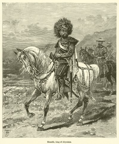 Menelik, koning van Abessinië door English School