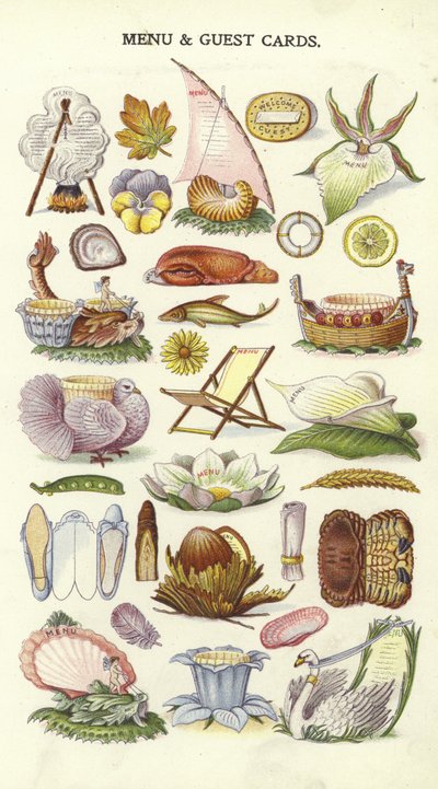 Menu- en gastenkaarten door English School
