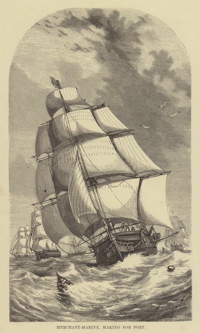 Koopvaardij, op weg naar de haven door English School