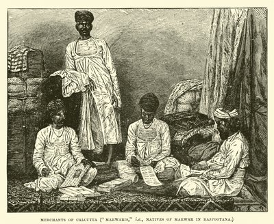 Kooplieden van Calcutta, Marwaris, d.w.z. inboorlingen van Marwar in Rajpootana door English School