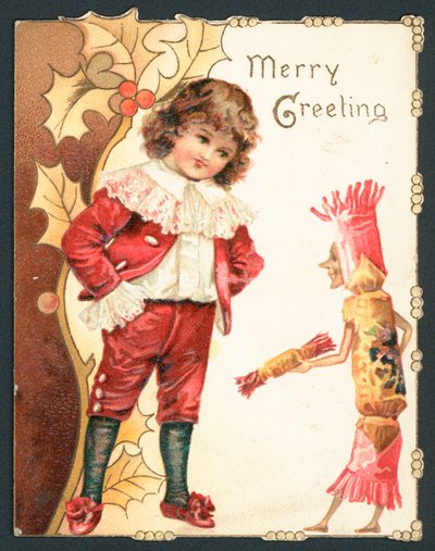 Vrolijke groet kerstkaart door English School