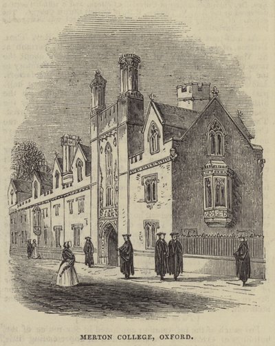Merton College, Oxford (gravure) door English School