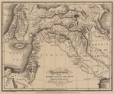 Mesopotamië met Kanaän en andere delen van het Oosten, aangepast aan de geschiedenissen van Abraham, Isaak en Jacob door English School