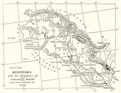 Mesopotamië met de koninkrijken van Nineve en Babylon door English School