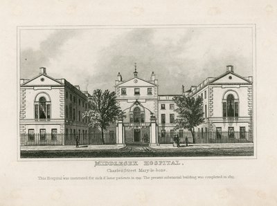 Middlesex Hospital door English School