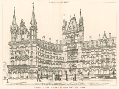 Midland Grand Hotel, Sir George Gilbert Scott, architect door English School