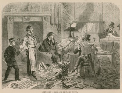 Middernacht: De kamer van de subredacteuren door English School