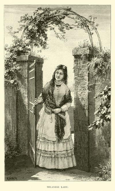 Milanese dame door English School