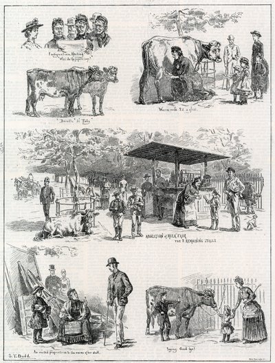 Melkmarkt in St Jamess Park door English School