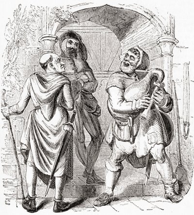 Molenaar, rentmeester en opzichter, uit Old England: A Pictorial Museum, uitgegeven 1847 door English School