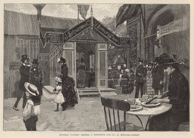 Mineraalwateren; Messrs J Schweppe & Co, 51 Berners Street door English School