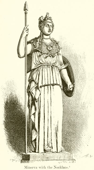 Minerva met de ketting door English School