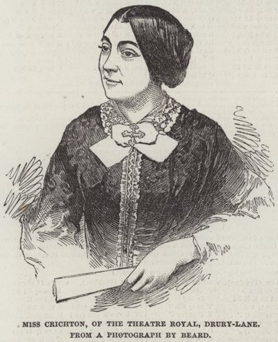 Miss Crichton van het Theatre Royal, Drury-Lane door English School