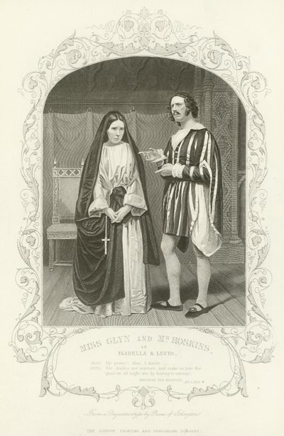 Mevrouw Glyn en Meneer Hoskins als Isabella en Lucio, Maat voor Maat door English School