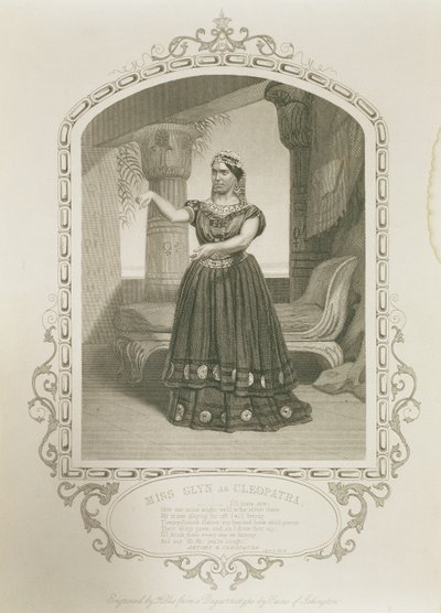 Miss Laura Addison als Imogen, in Cymbeline door William Shakespeare door English School