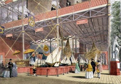 Modelboten uit de India-sectie van de Grote Tentoonstelling van 1851, uit Dickinson